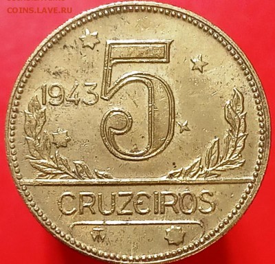 5 крузейро Бразилия 1943 - ek2