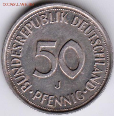 Германия 50 пфеннигов J 1992 г. до 24.00 25.05.19 г. - 063