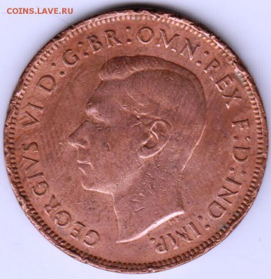 Великобритания 1 пенни 1944 г. до 24.00 26.05.19 г. - 033