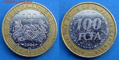 Центральная Африка - 100 франков 2006 года (БИМ) до 24.05 - Центральная Африка 100 франков 2006