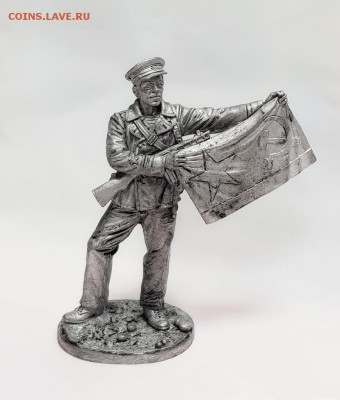 Старшина 1-й статьи с флагом ВМФ, 1941-43 гг. СССР(олово) 36 - 36