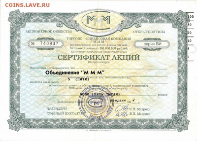 Акции МММ - МММ_2