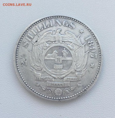 Южная Африка 2,5 шиллинга 1897 ЮАР ZAR Крюгер пол кроны - juzhnaja_afrika_2_5_shillinga_1897_juar_zar_krjuger_2_1_2_pol_krony_serebro_xf (1)