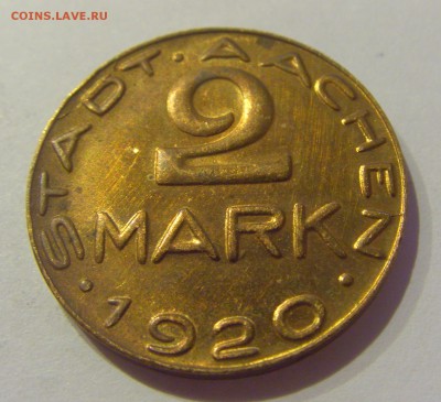 Нотгельд 2 марки 1920 Аахен №1 26.05.2019 22:00 МСК - CIMG1450.JPG