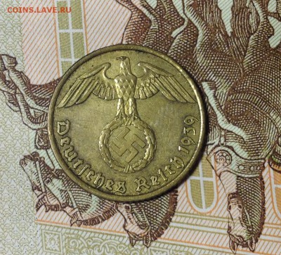 5 пфенингов 1939 г А aUNC до 26,05 в 22,00 мск - IMG_0316[1].JPG