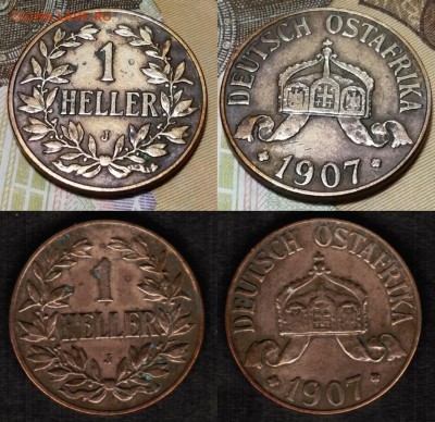 Германия-Восточная Африка -1геллер 1907 года - 1 геллер 1907