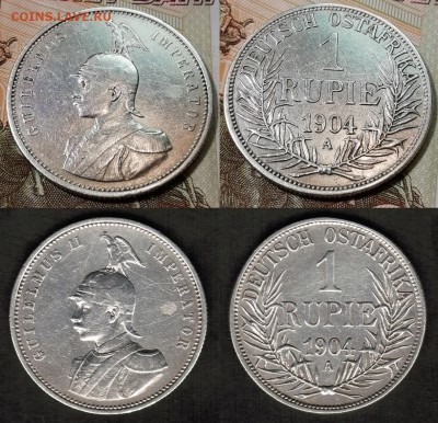 Германия-Восточная Африка -1 рупия 1904 А - Восточная Африка скан+фото