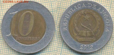 Ангола 10 кванза 2012 г., до 26.05.2019 г. 22.00 по Москве - Ангола 10 кванза 2012  5314