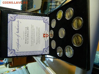 ЮАР набор 10 монет 5 ранд 2010 Стадионы биметалл эмальРЕДКИЙ - DSCN1535.JPG