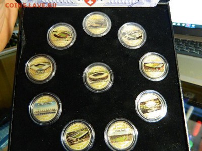 ЮАР набор 10 монет 5 ранд 2010 Стадионы биметалл эмальРЕДКИЙ - DSCN1536.JPG