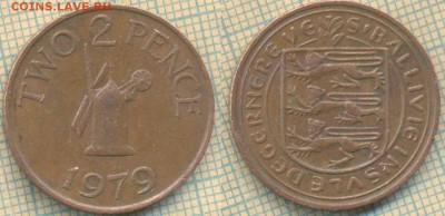 Гернси 2 пенса 1979 г. , до 27.05.2019 г. 22.00 по Москве - Гернси 2 пенса 1979  5926