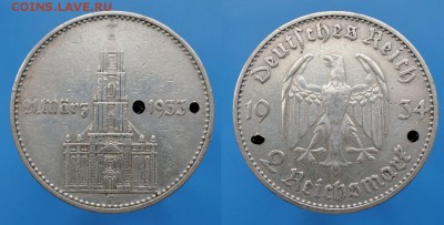 Третий Рейх 2 марки 1934г кирха 25.05. 22-00 мск - PPWBO7HyLb8