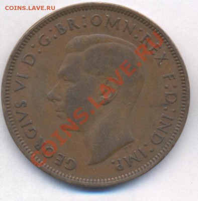 Великобритания пенни 1939 г.До 29.06.11 г. 22-00 МСК. - Пенни 39.1