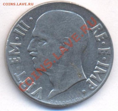 Италия 20 чензимо 1940 г. До 29.06.11 г. 22-00 МСК. - Италия.40.1