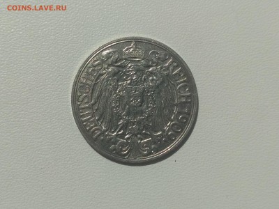 ГЕРМАНСКАЯ ИМПЕРИЯ,25 пфеннигов 1909F до 25.05.2019г - IMG_20190521_102646