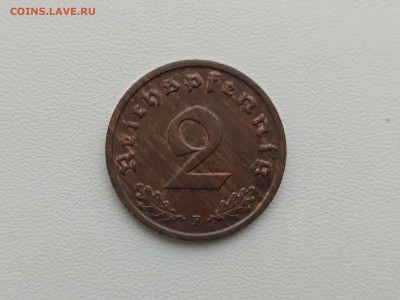 ГЕРМАНИЯ,2 рейхспфеннига 1937F (бронза)до 25.05.2019г - IMG_20190522_090746
