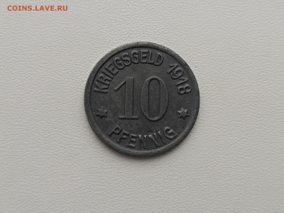 COBLENZ,10 пфеннигов 1918г(нотгельд)до 25.05.2019г - IMG_20190522_091100
