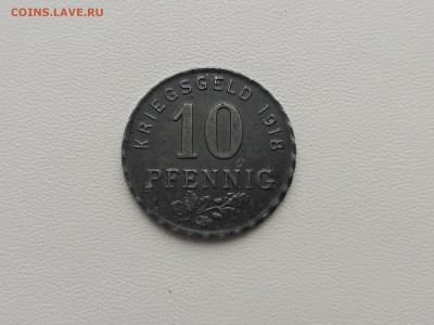 BOCHUM,10 пфеннигов 1918г(нотгельд) до 25.05.2019г - IMG_20190522_091123