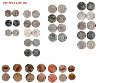 10-15-20 копеек с 1923 по 1933 - CCCCCCCCH