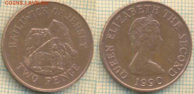 Джерси 2 пенса 1990 г., до 27.05.2019 г. 22.00 по Москве - Джерси 2 пенса 1990  5971