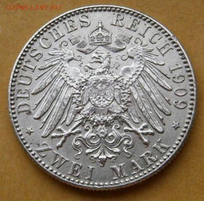 Саксония 2 марки 1909 Лейпцигский университет 500 лет Серебр - saksonija_2_marki_1909_lejpcigskij_universitet_500_let_xf_serebro (1)