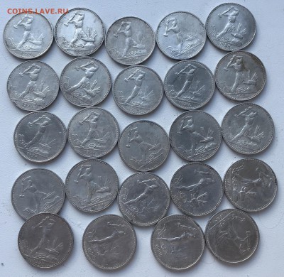 Полтинники 1924-24шт,22-14шт,25-6шт. Всего 44 штуки - CC973433-9AC0-4251-BA97-0157E9F37EC0
