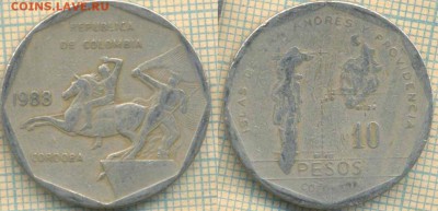 Колумбия 10 песо 1988 г., до 28.05.2019 г. 22.00 по Москве - Колумбия 10 песо 1988  5997