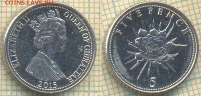 Гибралтар 5 пенсов 2015 г., до 28.05.2019 г. 22.00 по Москве - Гибралтар 5 пенсов 2015 6144