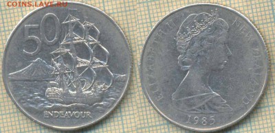 Новая Зеландия 50 центов 1985 г, до 28.05.2019 г. 22.00 по М - Новая Зеландия 50 центов 1985  6016