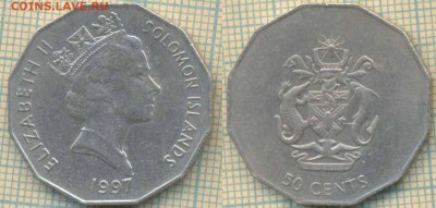 Соломоновы острова 50 центов 1997 г.,до 28.05.2019 г. 22.00 - Соломоновы осва 50 центов 1997  6018