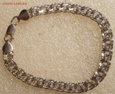 БРАСЛЕТ серебро 18.3гр 925 проба до 27.05.2019 в 22:00м - DSCN0545