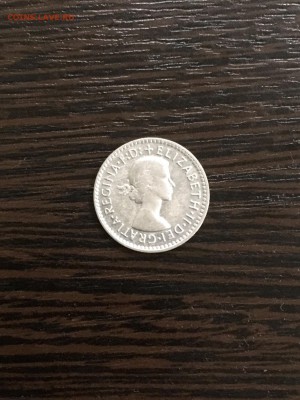 Австралия 3 пенса 1956 года (серебро). До 22:00 28.05.19 - C437F52A-0C70-4D36-99C0-D2E22C189397