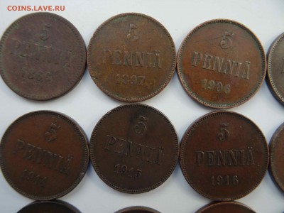 Лот из 15 монет 5 PENNIA 1866-1917 года до 29.05 до 22.00 - DSC09687