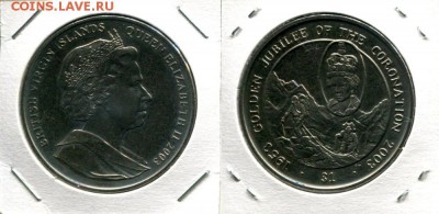 Бр.Виргинские о-ва 1$ разные по ФИКС до 26.05.19 22-00 мск - BVI-1$-2003-GJalp