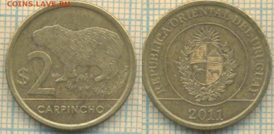 Уругвай 2 песо 2011 г., до 29.05.2019 г. 22.00 по Москве - Уругвай 2 песо 2011  6049