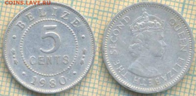 Белиз 5 центов 1980 г., до 29.05.2019 г. 22.00 по Москве - Белиз 5 центов 1980  6051