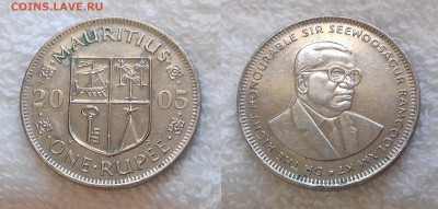 МАВРИКИЙ 1 рупия 2005 до 25.05 22:00 мск - МАВРИКИЙ 1 рупия 2005 20190504_1233