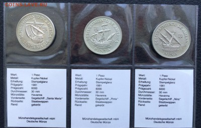 Набор 1981 Куба 1 песо. 500 лет открытию Америки - 9836AD09-15CC-448D-8DE0-D556615564A5