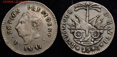Гаити 25 сантимов 1817г.    до - 25центов1817_1