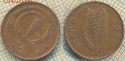 2 пенни 1971 г., до  29.05.2019 г. 22.00 по Москв - Ирландия полпенни 1971  6062