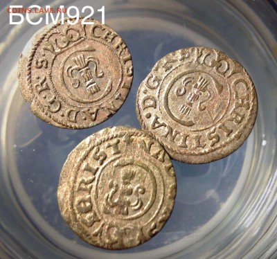 солид 1652-53г., 3шт.Шведская Ливония, королева Кристина - IMG_8136.JPG