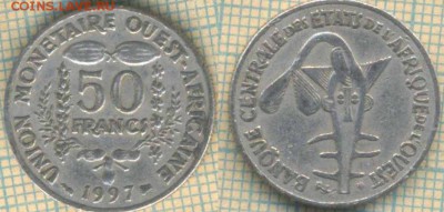 Западная Африка 50 франков 1997 г., до 26.05.2019 г. 22.00 - Западная Африка 50 фр 1997  6142