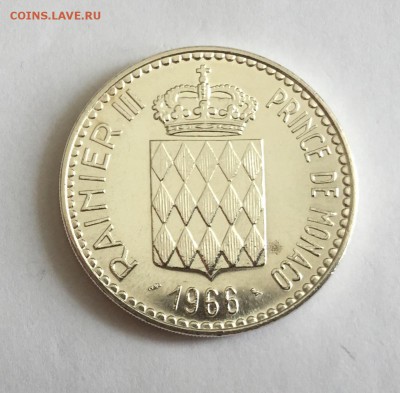 Монако 10 франков 1966г Чарльза III, до 30.05.19г - IMG_7581