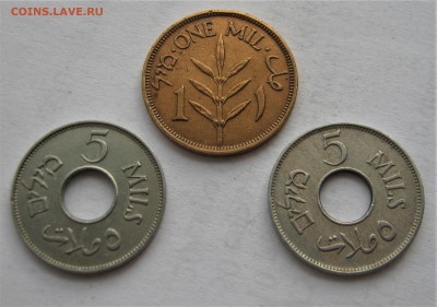Британская ПАЛЕСТИНА 1 мил 1942, 5 милс 1927,1939. - 093.JPG