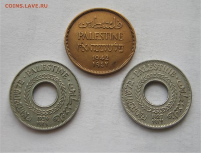 Британская ПАЛЕСТИНА 1 мил 1942, 5 милс 1927,1939. - 091.JPG