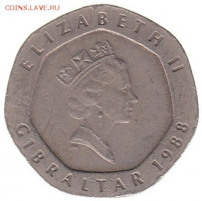 Гибралтар 20 пенсов 1988 до 31.05 в 22.00 по мск - 43