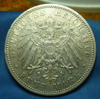 5 марок 1900 года Бавария С 200 руб До 28.05.19 в 22.00 МСК - P1510443.JPG