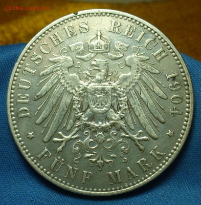 5 марок 1904 года Саксония С 200 руб До 28.05.19 в 22.00 МСК - P1510468.JPG