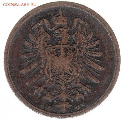 Германия 2 пфеннига 1875 до 31.05 в 22.00 по мск - 60-2