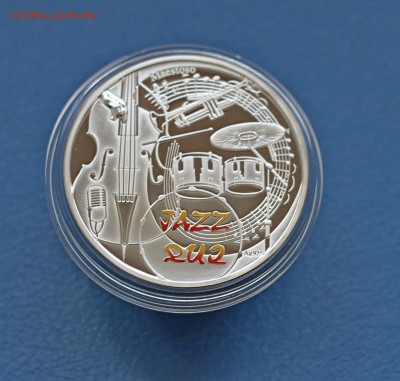 Армения 1000 драхм ДЖАЗ 2010 г., серебро,пруф - Армения Джаз1